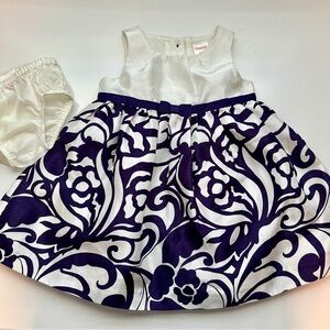 Gymboree Purple and White Dress w/Diaper Cover Size 6 - 12 months